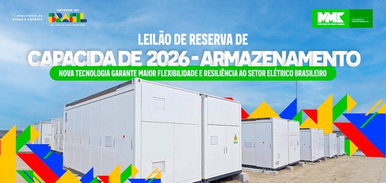 MME publica diretrizes para leilão inédito de armazenamento de energia em baterias no Brasil